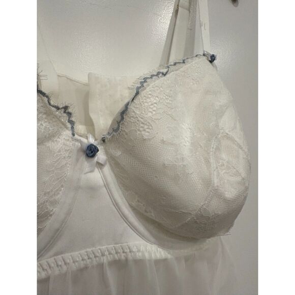 Lane Bryant White Lace BabyDoll 44DD -Like New - Picture 5 of 5